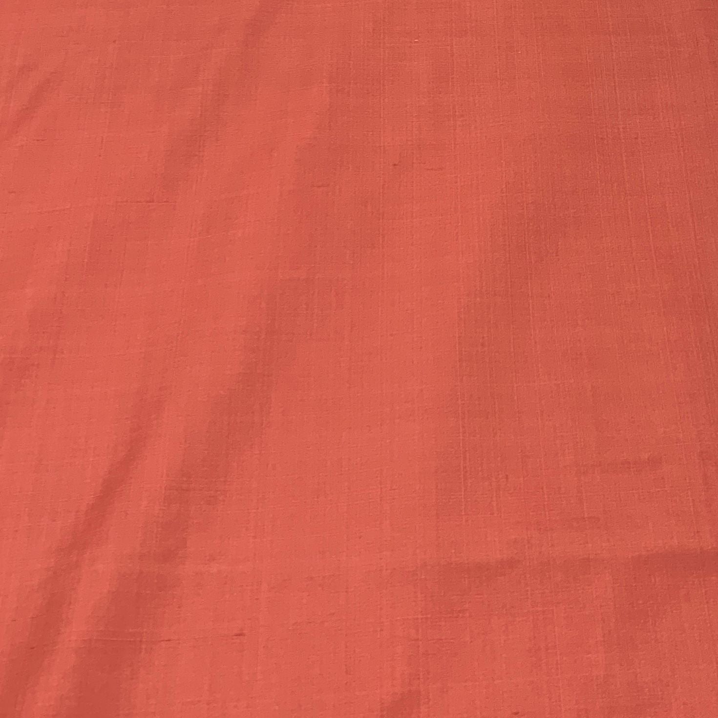 Light Orange Plain Pure Silk Fabric