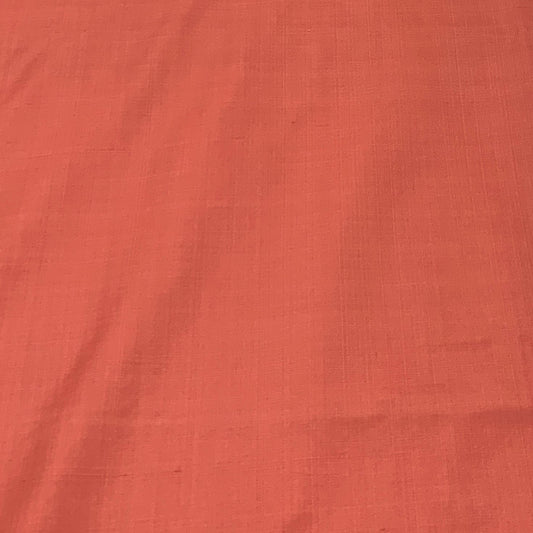 Light Orange Plain Pure Silk Fabric