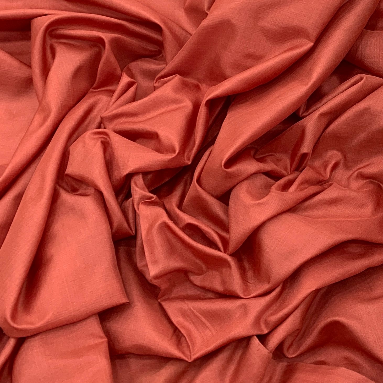 Light Orange Plain Pure Silk Fabric