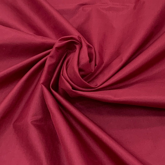 Dark Maroon Plain Pure Silk Fabric