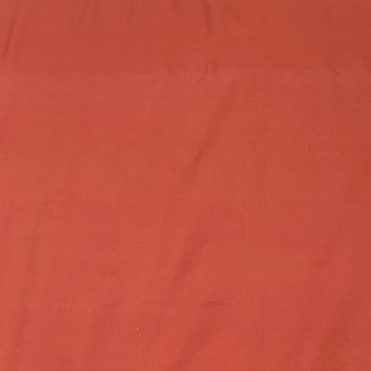 Rust Orange Plain Pure Silk Fabric