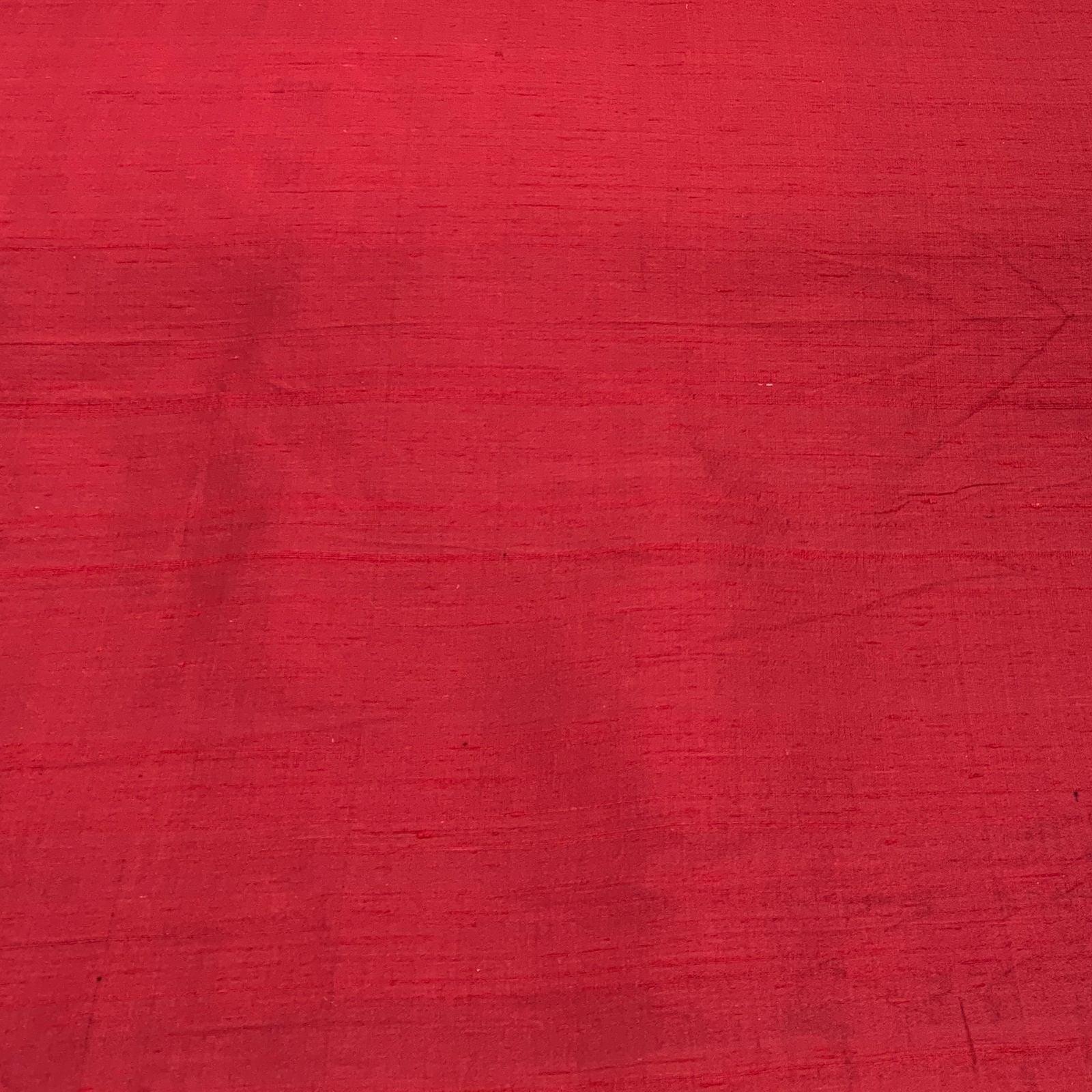 Maroon Plain Raw Silk Fabric