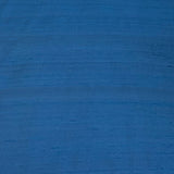 Teal Blue Plain Raw Silk Fabric