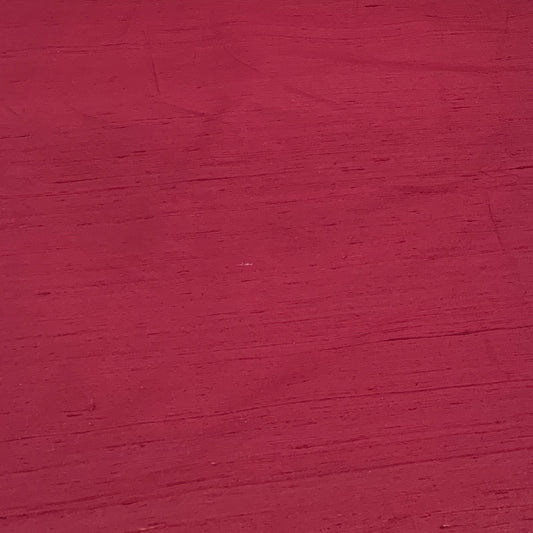 Dark Maroon Plain Raw Silk Fabric