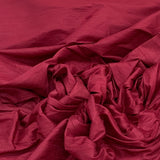 Dark Maroon Plain Raw Silk Fabric