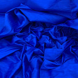 Royal Blue Plain Raw Silk Fabric