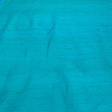 Sea Green Plain Raw Silk Fabric