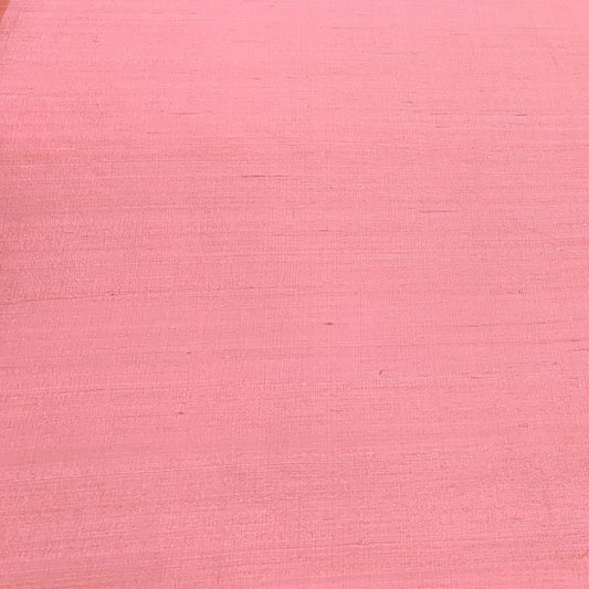 Dark Peach Plain Raw Silk Fabric