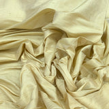 Light Gold Plain Raw Silk Fabric