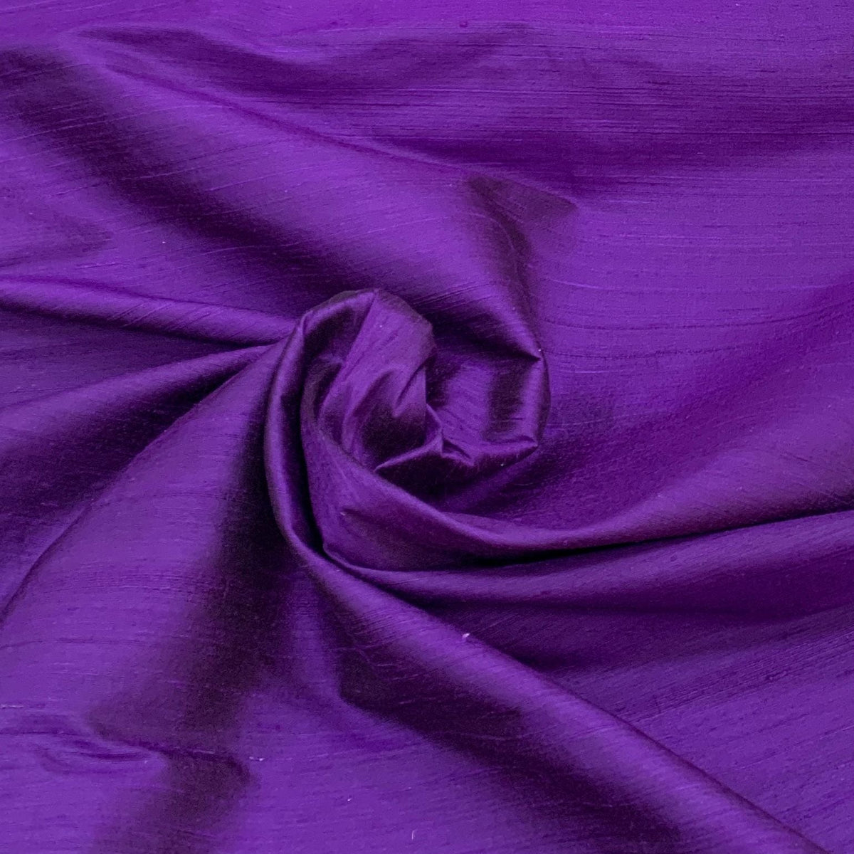 Dark Purple Plain Raw Silk Fabric