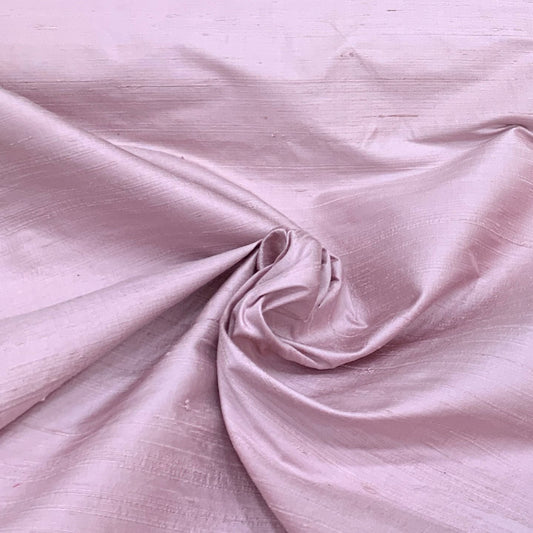 Light Purple Plain Raw Silk Fabric