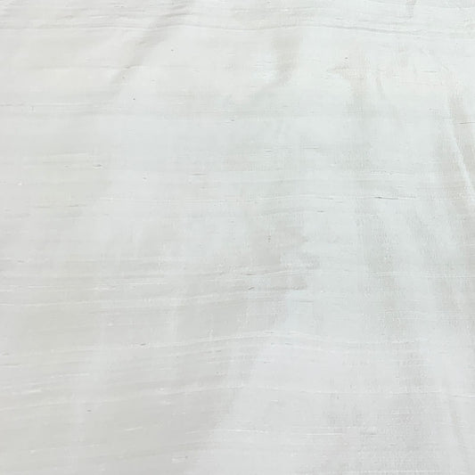 Cream Plain Raw Silk Fabric