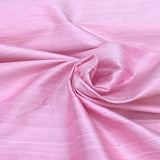 Baby Pink Plain Raw Silk Fabric