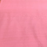 Pink Plain Raw Silk Fabric