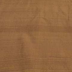 Bronze Brown Plain Raw Silk Fabric