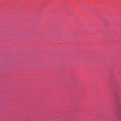 Two Tone Maroon Plain Raw Silk Fabric