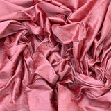 Onion Pink Plain Raw Silk Fabric