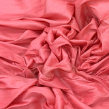 Dark Peach Plain Raw Silk Fabric