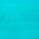 Turquoise Green Plain Raw Silk Fabric