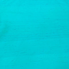 Turquoise Green Plain Raw Silk Fabric