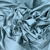 Baby Blue Plain Raw Silk Fabric