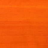 Dark Orange Plain Raw Silk Fabric