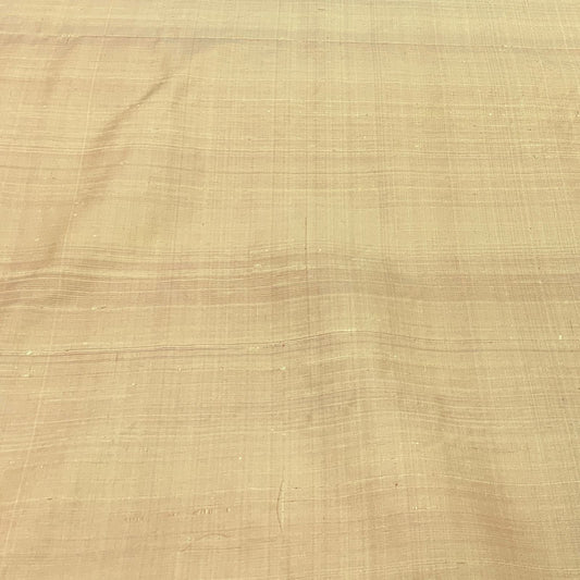 Gold Plain Raw Silk Fabric