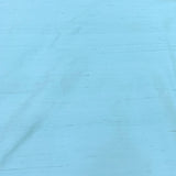 Aqua Blue Plain Raw Silk Fabric