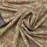 Linen Satin Printed Fabric