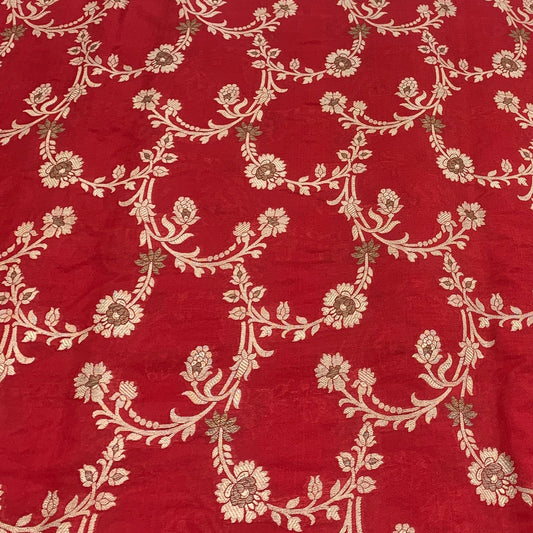 Dupion Silk Brocade Fabric