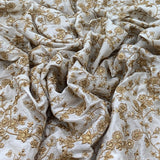 Slub Silk Embroidery Fabric