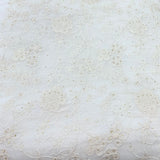 White Georgette Embroidery Fabric