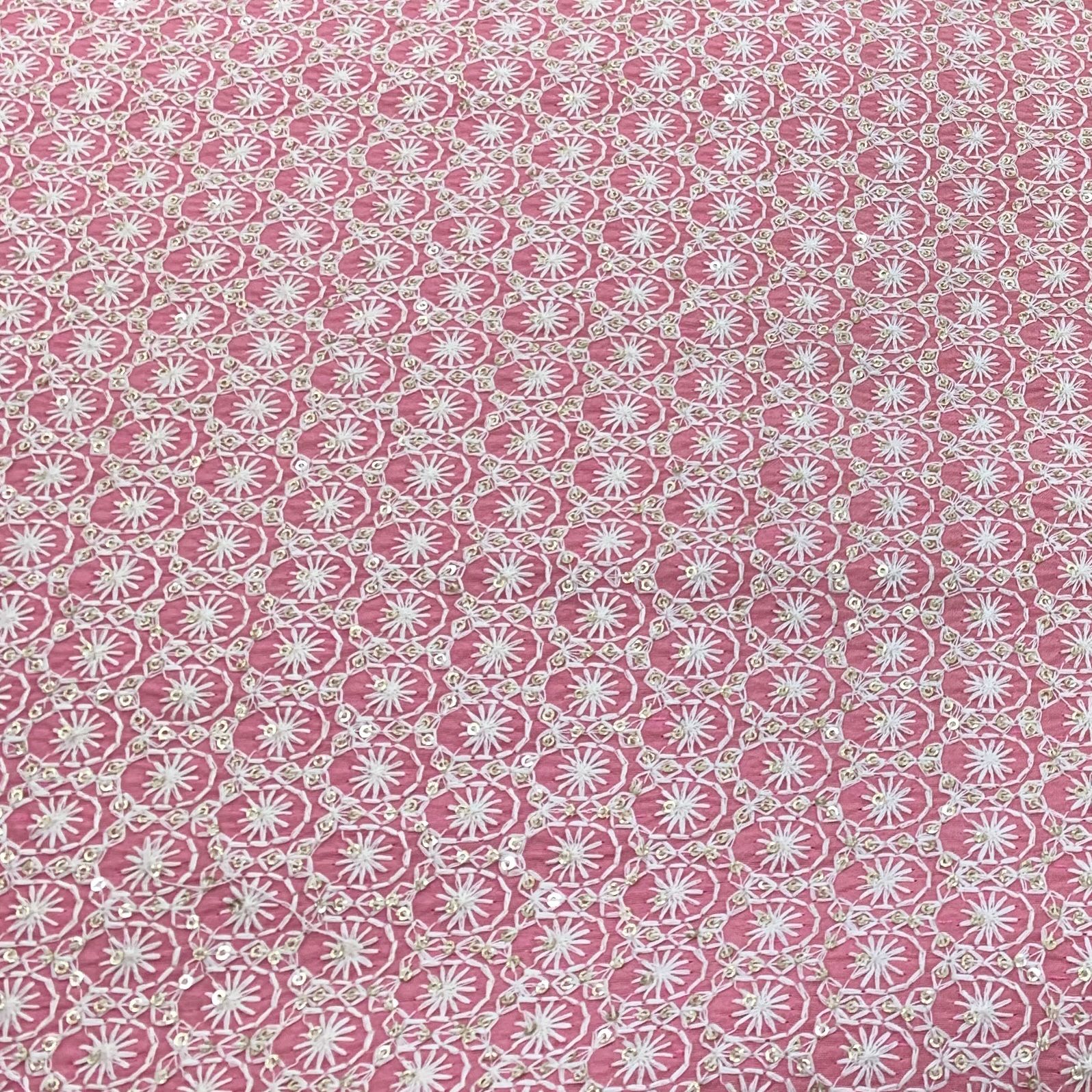 Raw Silk Embroidery Fabric