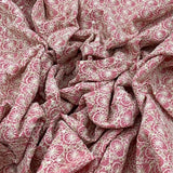 Raw Silk Embroidery Fabric