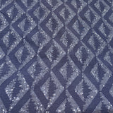 Slub Silk Embroidery Fabric