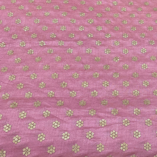 Tusser Silk Embroidery Fabric