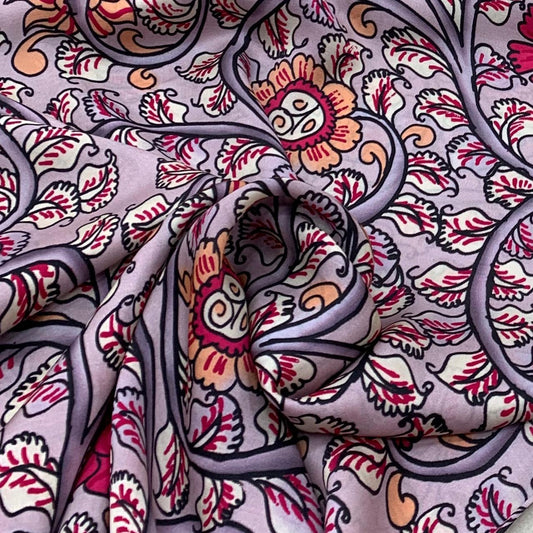 Modal Satin Printed Fabric