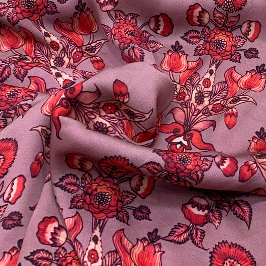 Modal Satin Printed Fabric