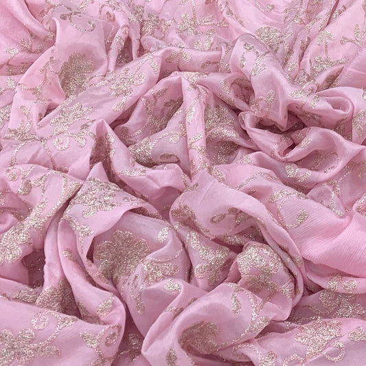 Chinon Chiffon Embroidery Fabric