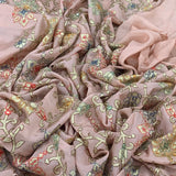 Chinon Chiffon Embroidery Fabric