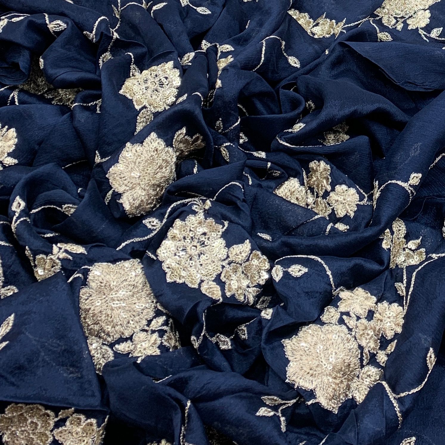 Chinon Chiffon Embroidery Fabric