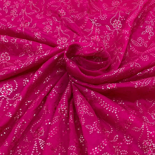 Chinon Chiffon Embroidery Fabric