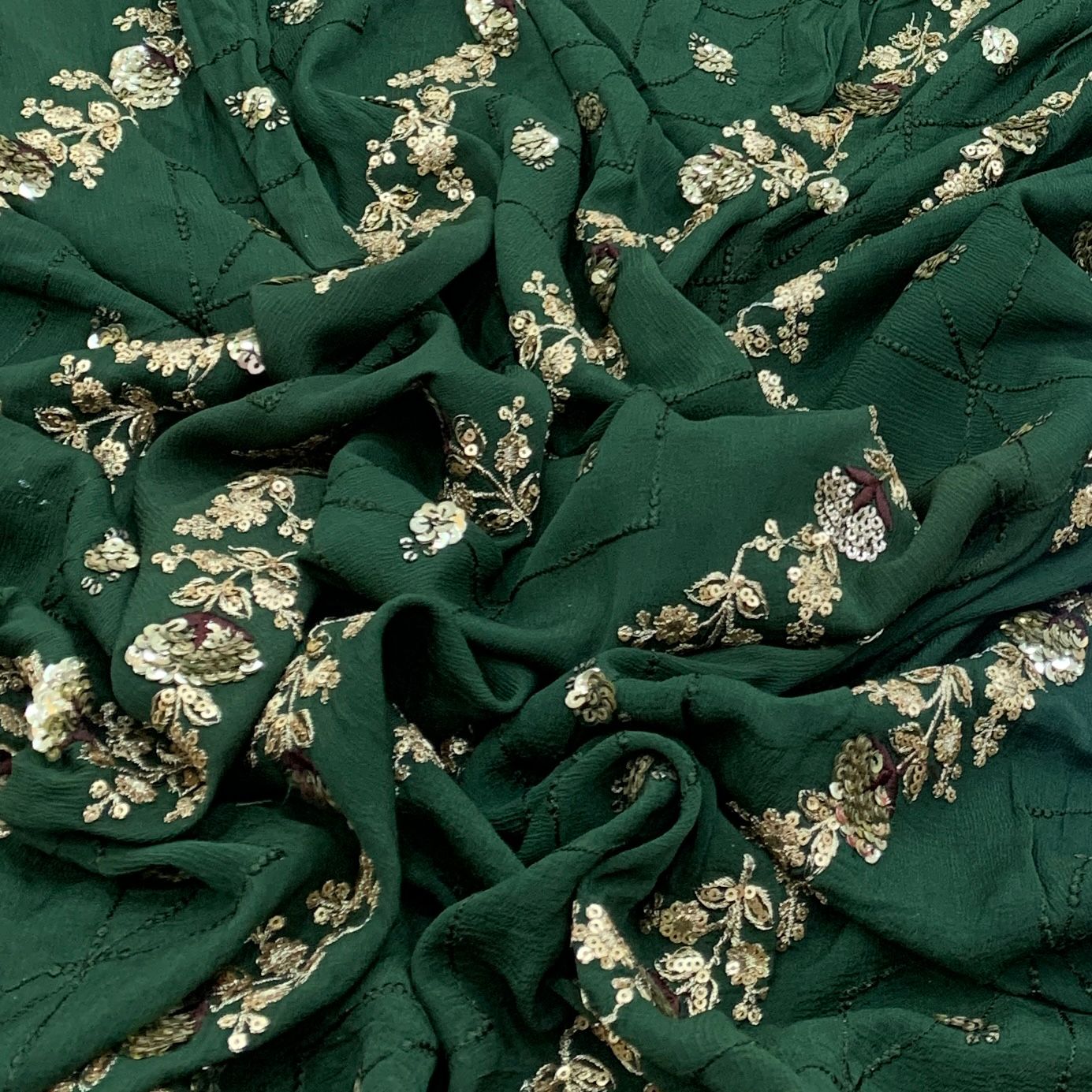 Chinon Chiffon Embroidery Fabric