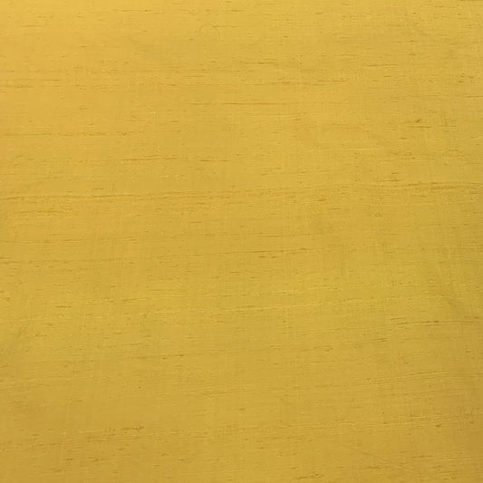 Light Mustard Yellow Plain Raw Silk Fabric