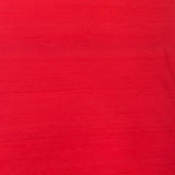 Bright Red Plain Raw Silk Fabric