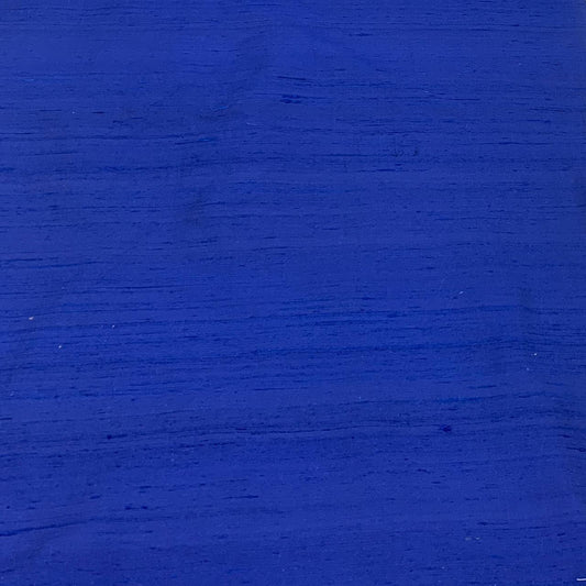 Dark Blue Plain Raw Silk Fabric