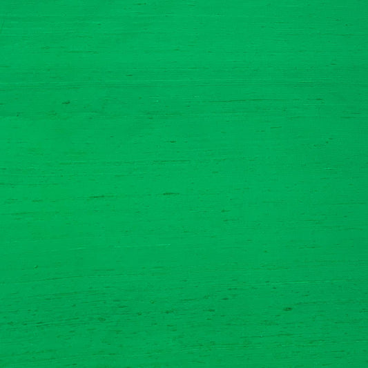 Dark Green Plain Raw Silk Fabric