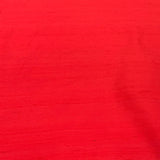 Dark Red Plain Raw Silk Fabric