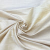 Two Tone Off White Plain Raw Silk Fabric