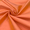 Light Orange Plain Raw Silk Fabric